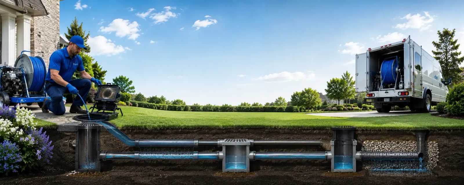 Outdoor drain cleaning information for Charmco, WV